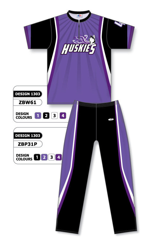 Athletic Knit Custom Sublimated Basketball Warm Up Set Design 1303 (ZBWS61-1303)